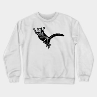 Surprised Black Cat Crewneck Sweatshirt
